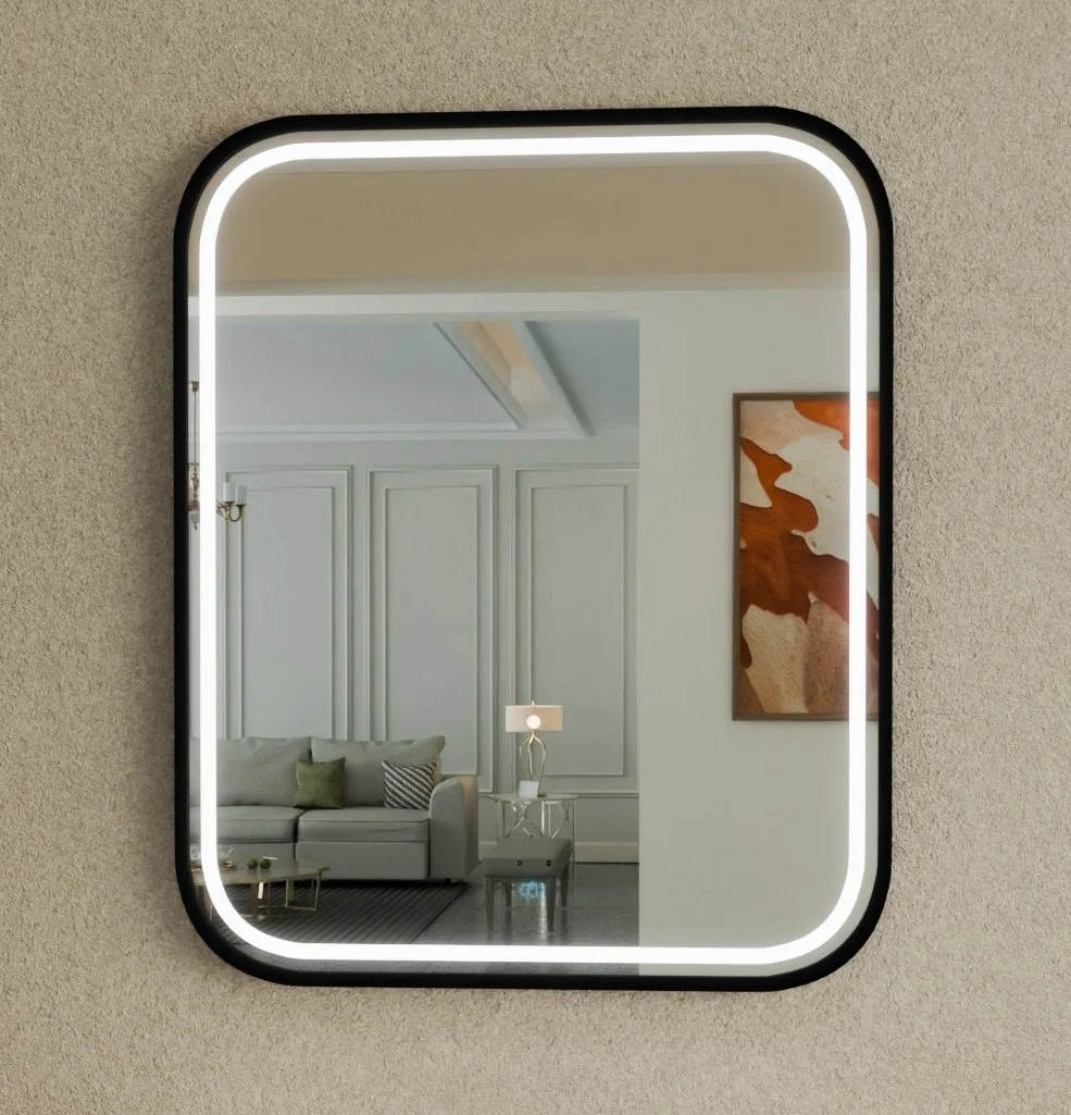 DL27F LED Mirror, Rounded Rectangle