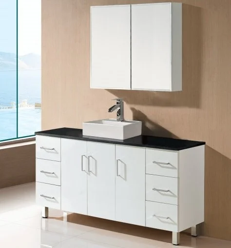 F17 Freestanding Vanity with Stone Top - image 5