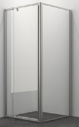 NF1231 Semi-Frameless Pivot Shower Screen with Return