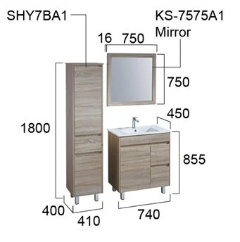 SHY05 Freestanding Vanity - image 10