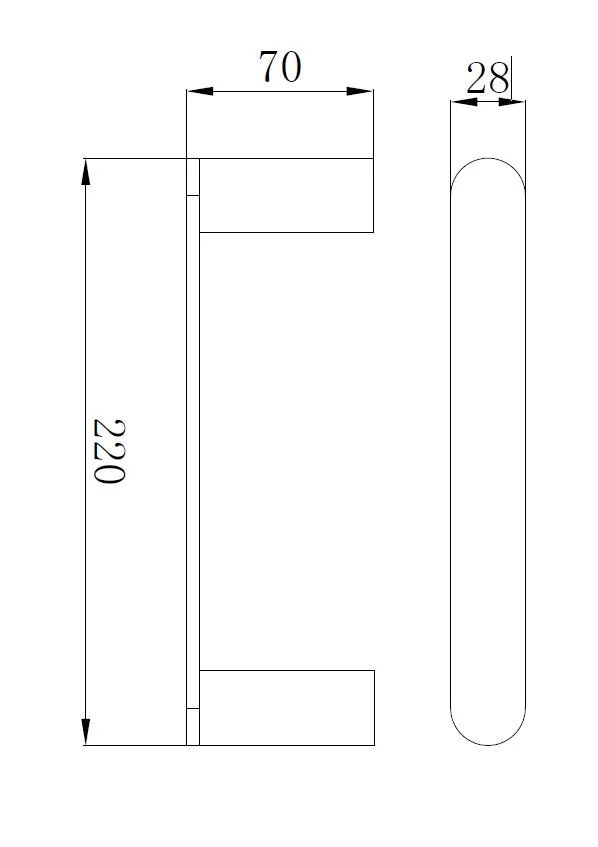 800 Series Hand Towel Holder, Brushed Gold - image 2