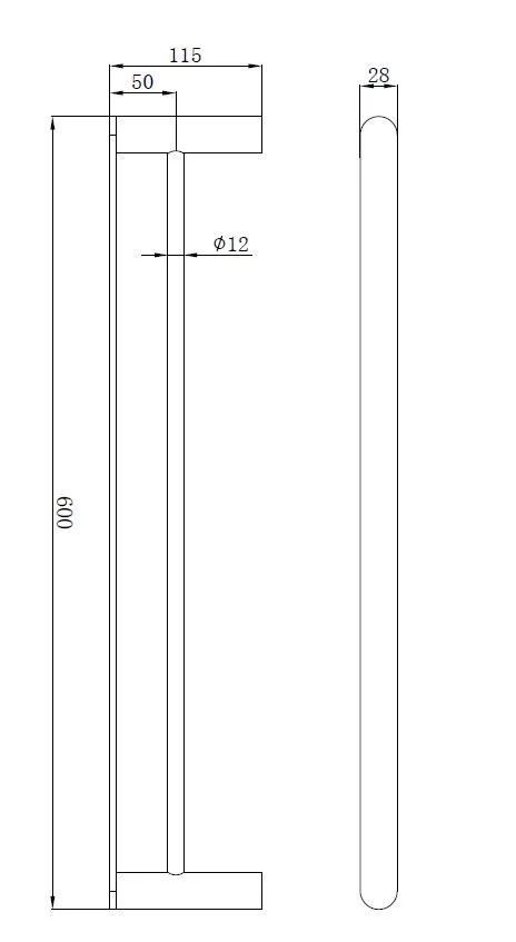 800 Series Double Towel Rail - image 6