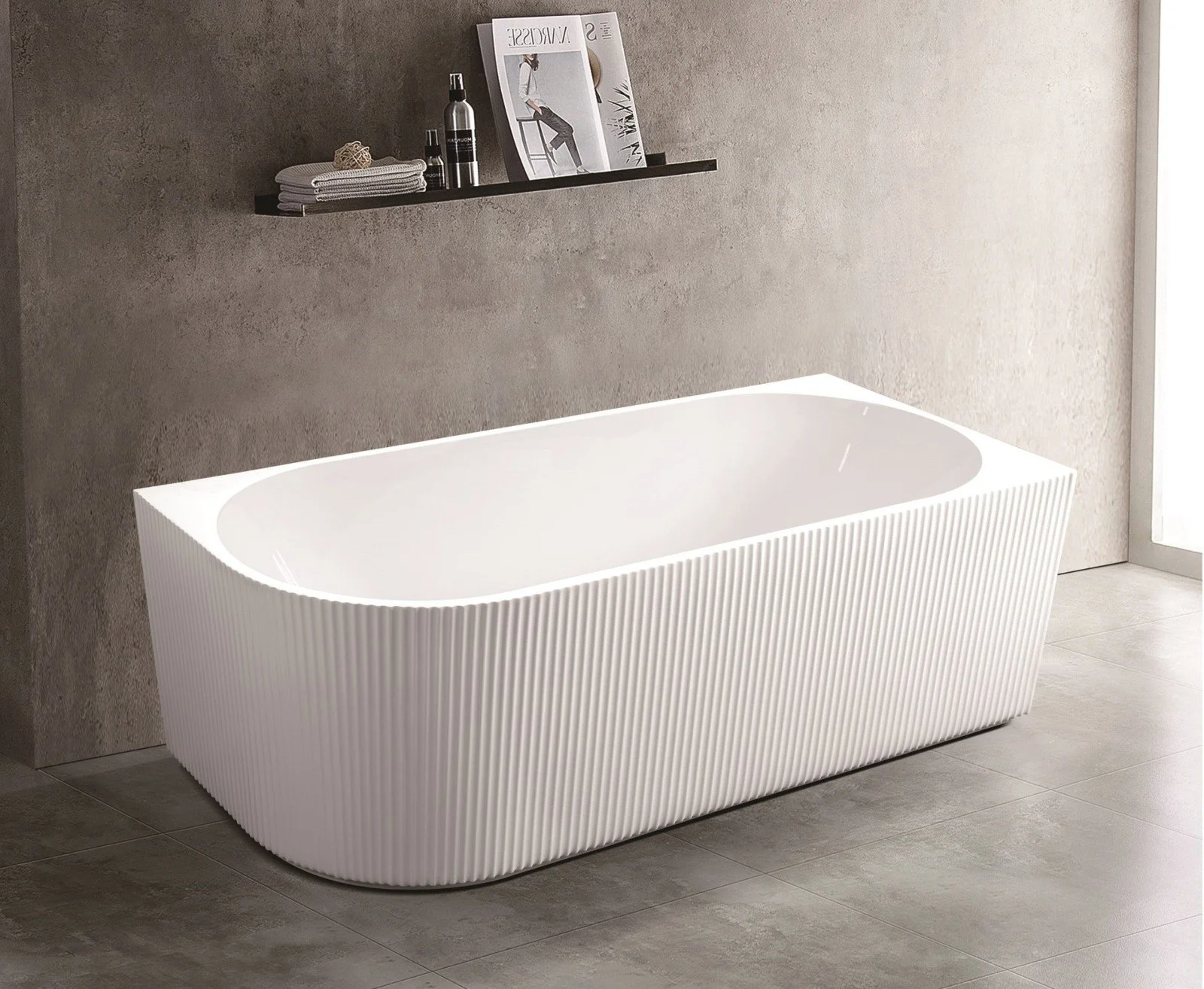 C-4239 Corner Back-to-Wall Bath