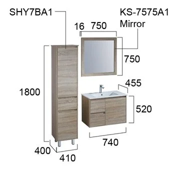 WH05 Wall Hung Vanity - image 9