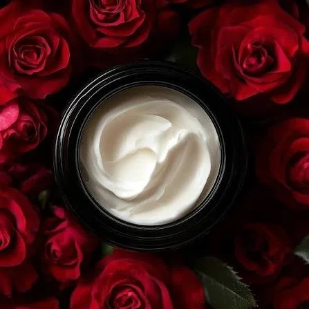 Handmade Whipped Shea Butter Cream - Black Rose and Oud with a hint of Lilly of the Valley - 4 oz jar