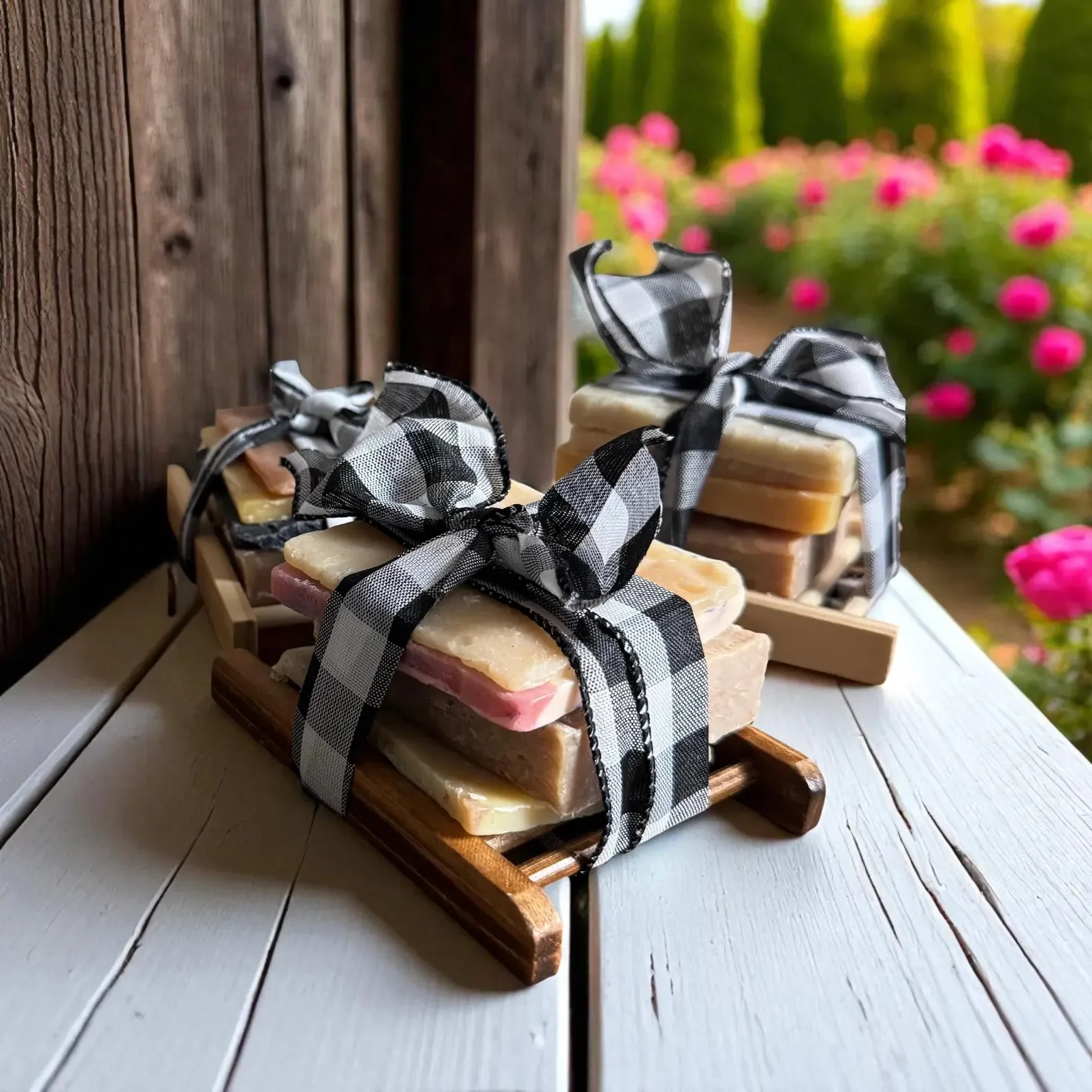 Mini Sampler Set - 3 mini-soap bars + 2 assorted travel-size items