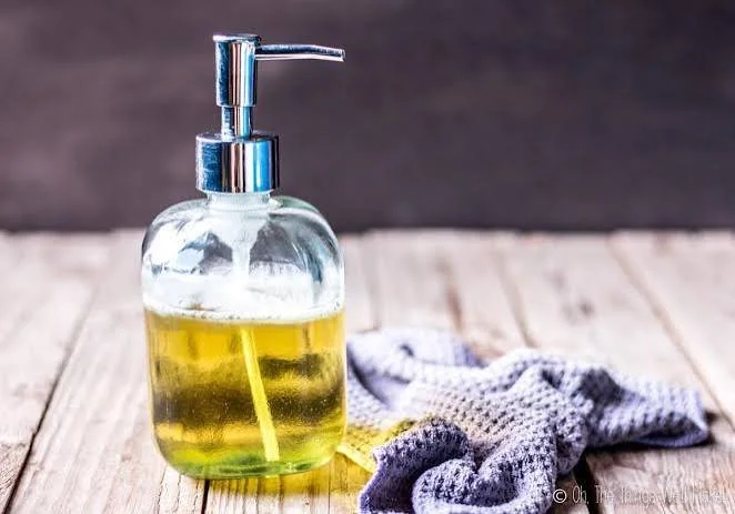 Liquid Castile Soap - Peppermint - 8 oz bottle with pump