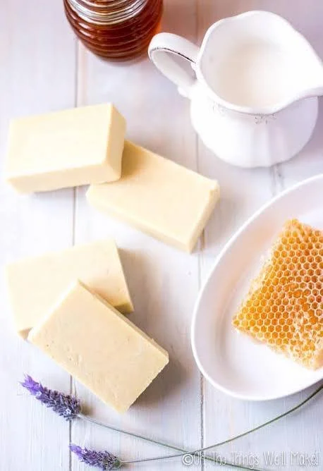 Basic Goat's Milk Bar Soap - Honey & Goats Milk