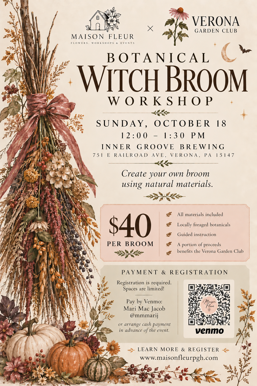 Botanical Witch Broom Workshop