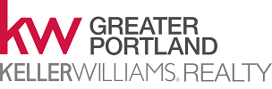 Logo for Keller Williams Realty Greater Portland with KW initials in red and company name in gray.