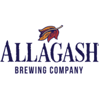 Allagash Brewing Company logo with stylized leaf and text