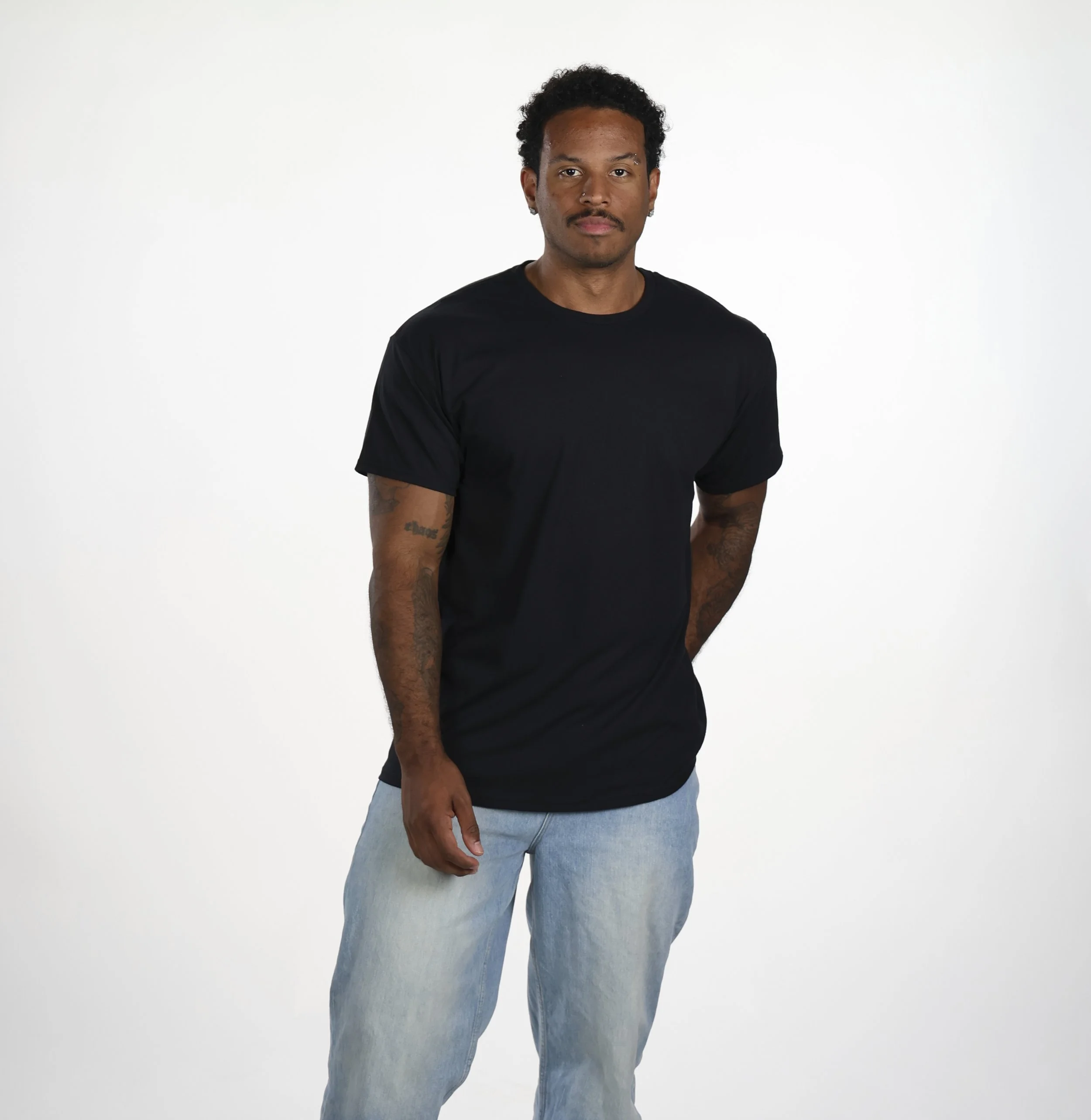 Plain Black Mens shirt