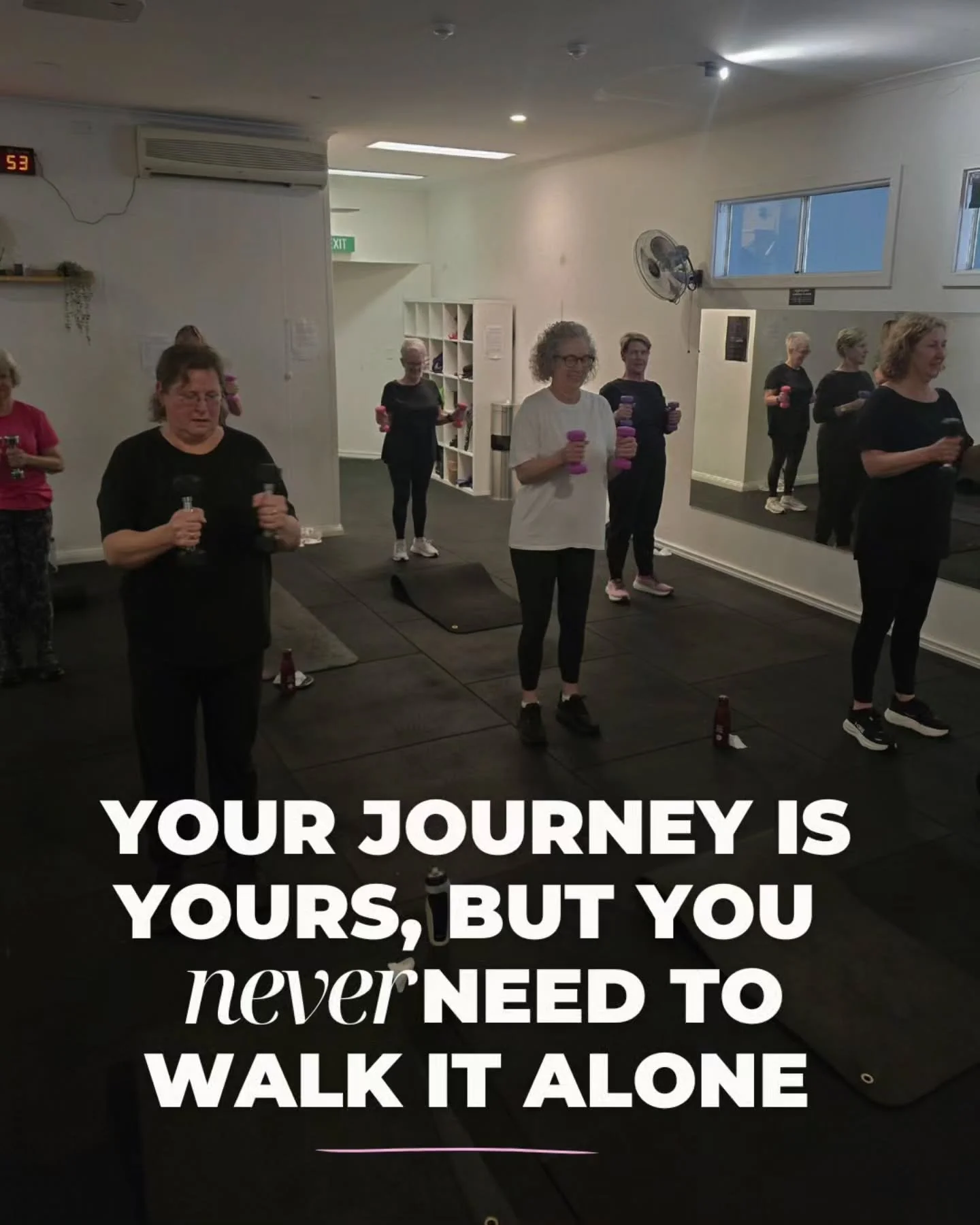 Because sometimes the best motivation is knowing someone is alone side you 🫶

#community #satorisquad #groupfitness #womensgym