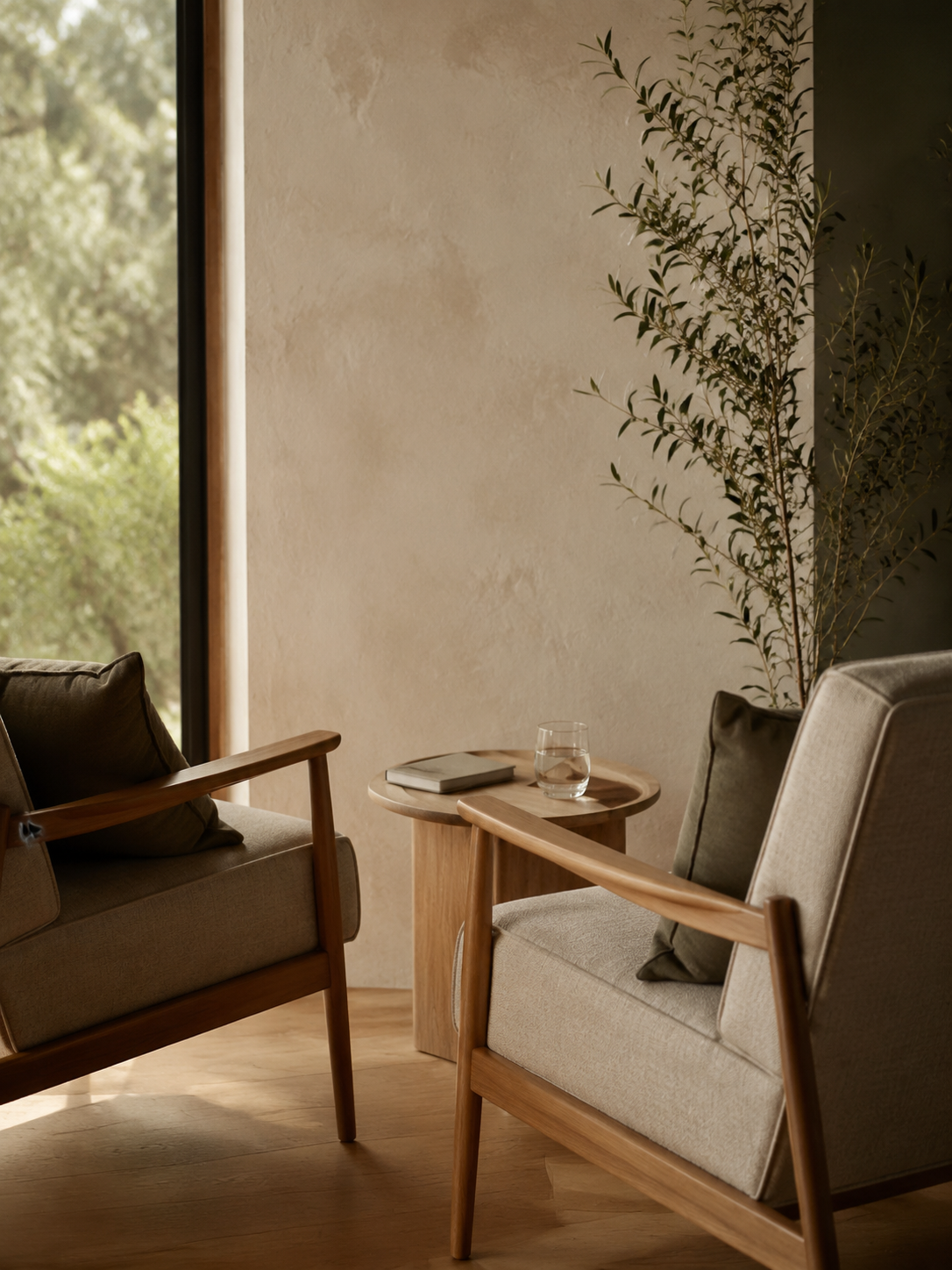 A quiet consultation area for thoughtful, individualised acupuncture care