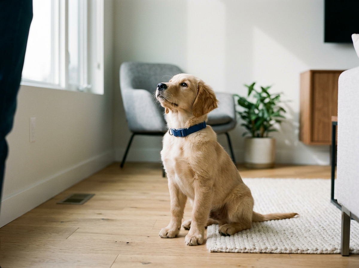 a well trained puppy