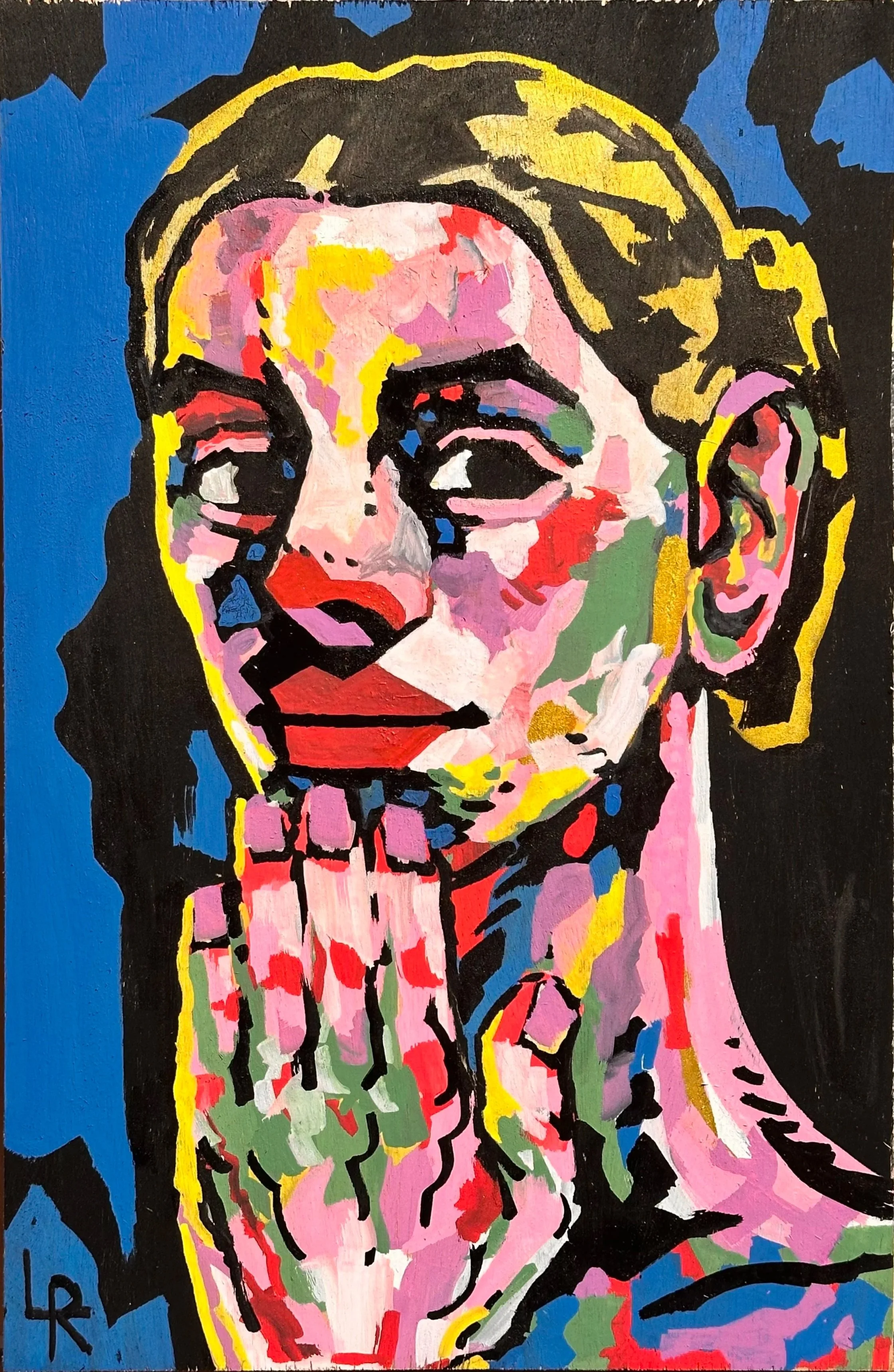  Transcription of Paula Modersohn-Becker's Self-Portrait 
Acrylic Marker on Wood Panel
 ? 
2026