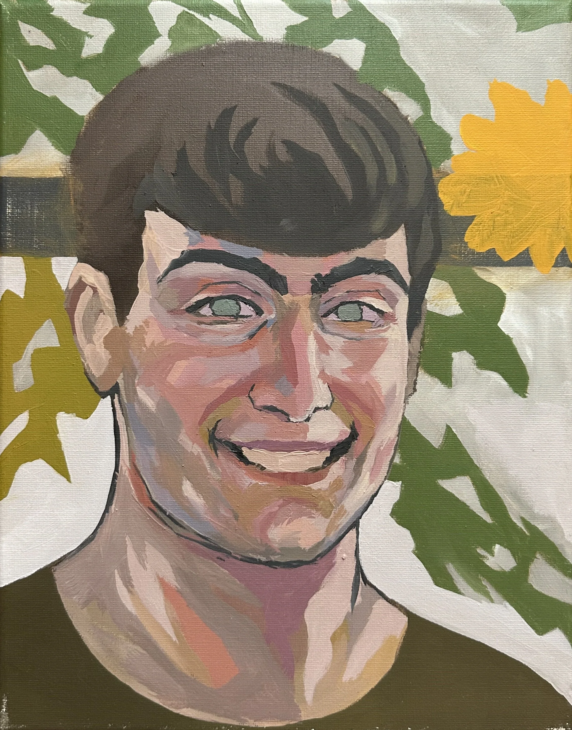 Self-Portrait; Clean-Shaven 
Oil on Canvas
11 x 14"
2026 (Unfinished)