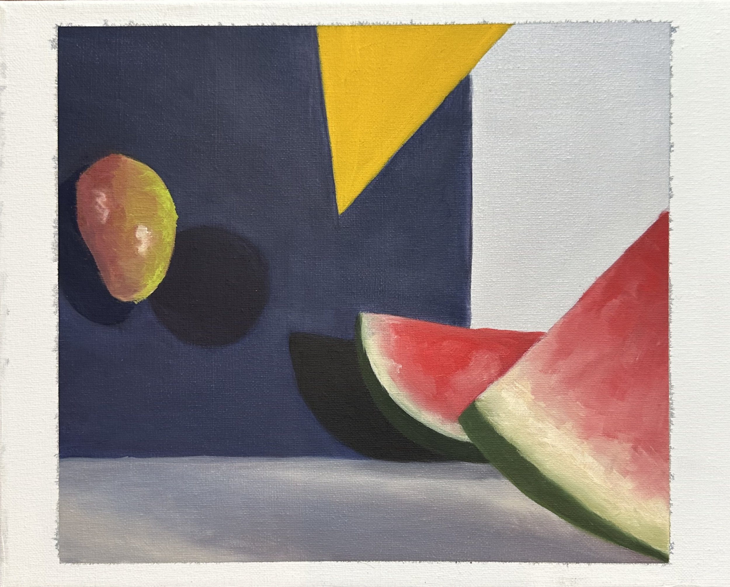  Melon Study I 
Oil on Canvas
11.5 x 10"
2023