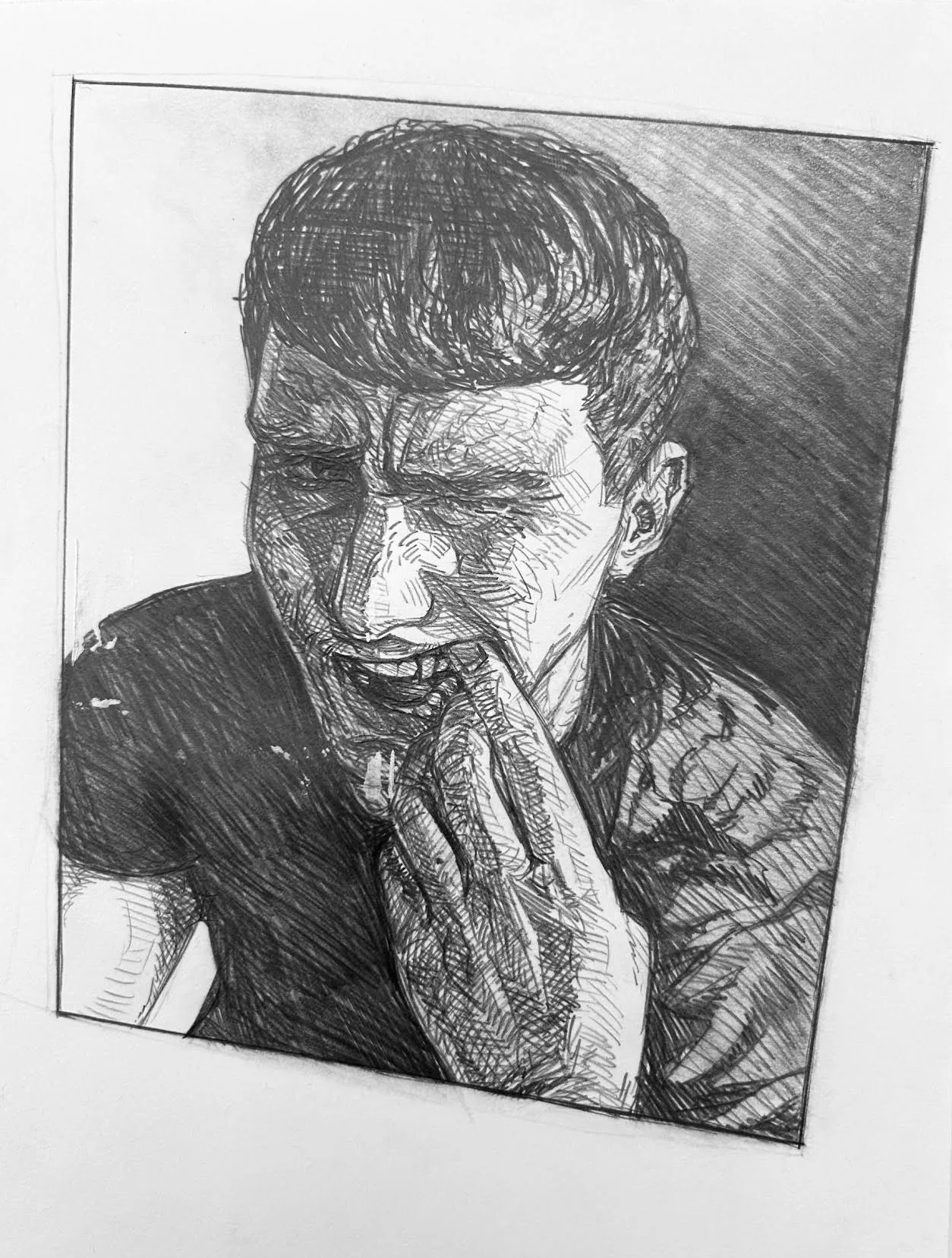  Self-Portrait; Gurn 
Graphite on Paper
 ? 
2024
