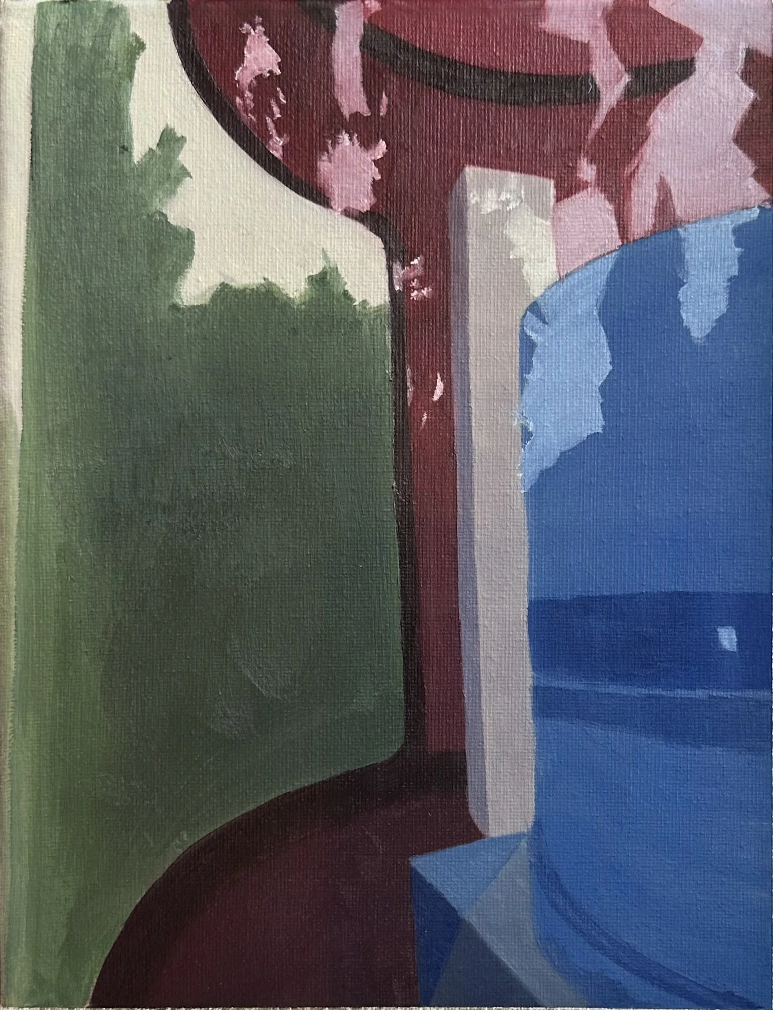  Looking Into The Safety Light 
Oil on Canvas
7 x 9.5"
2023