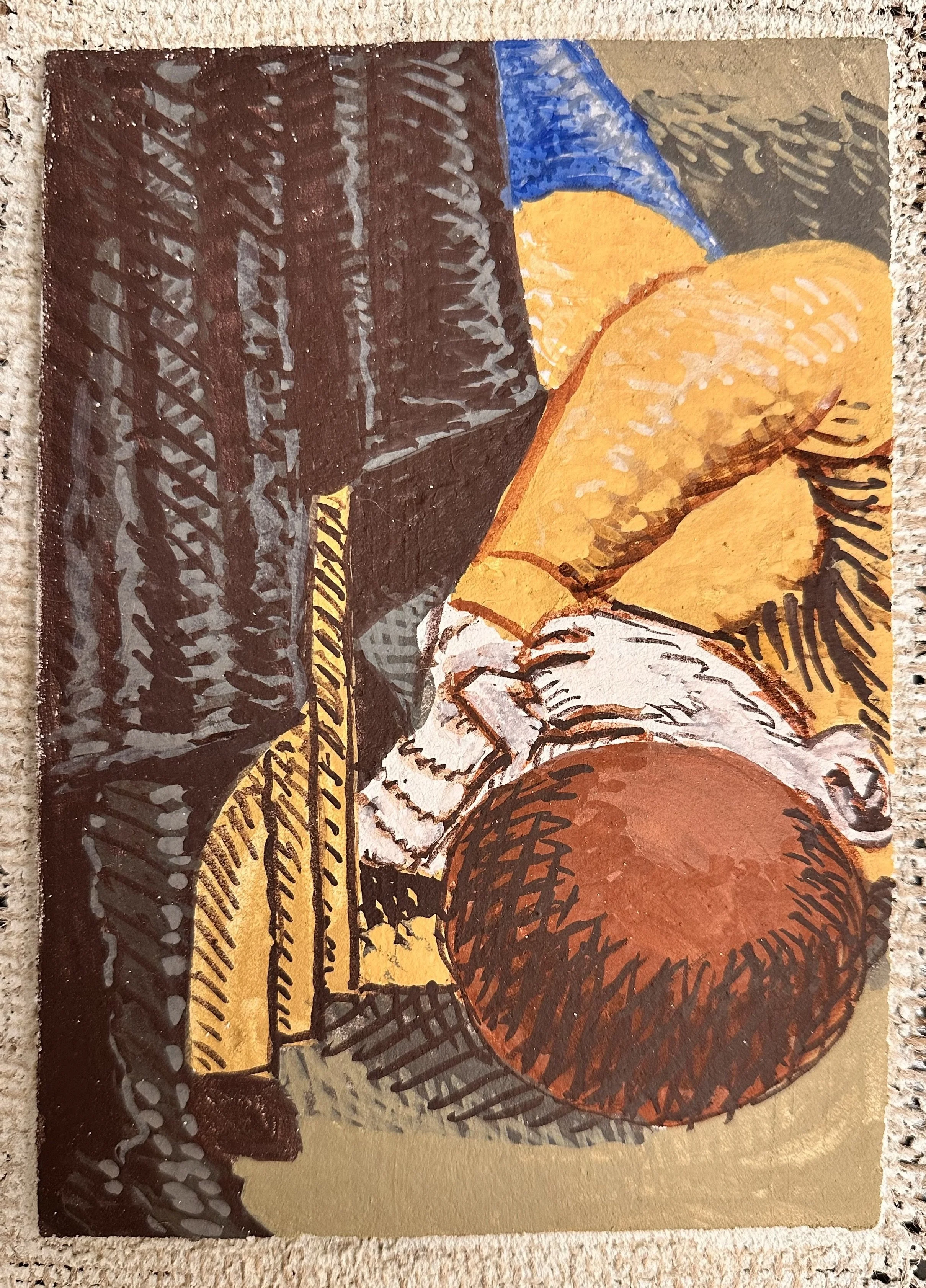  Prostration 1 
Fresco on Burlap
 ? 
2025
