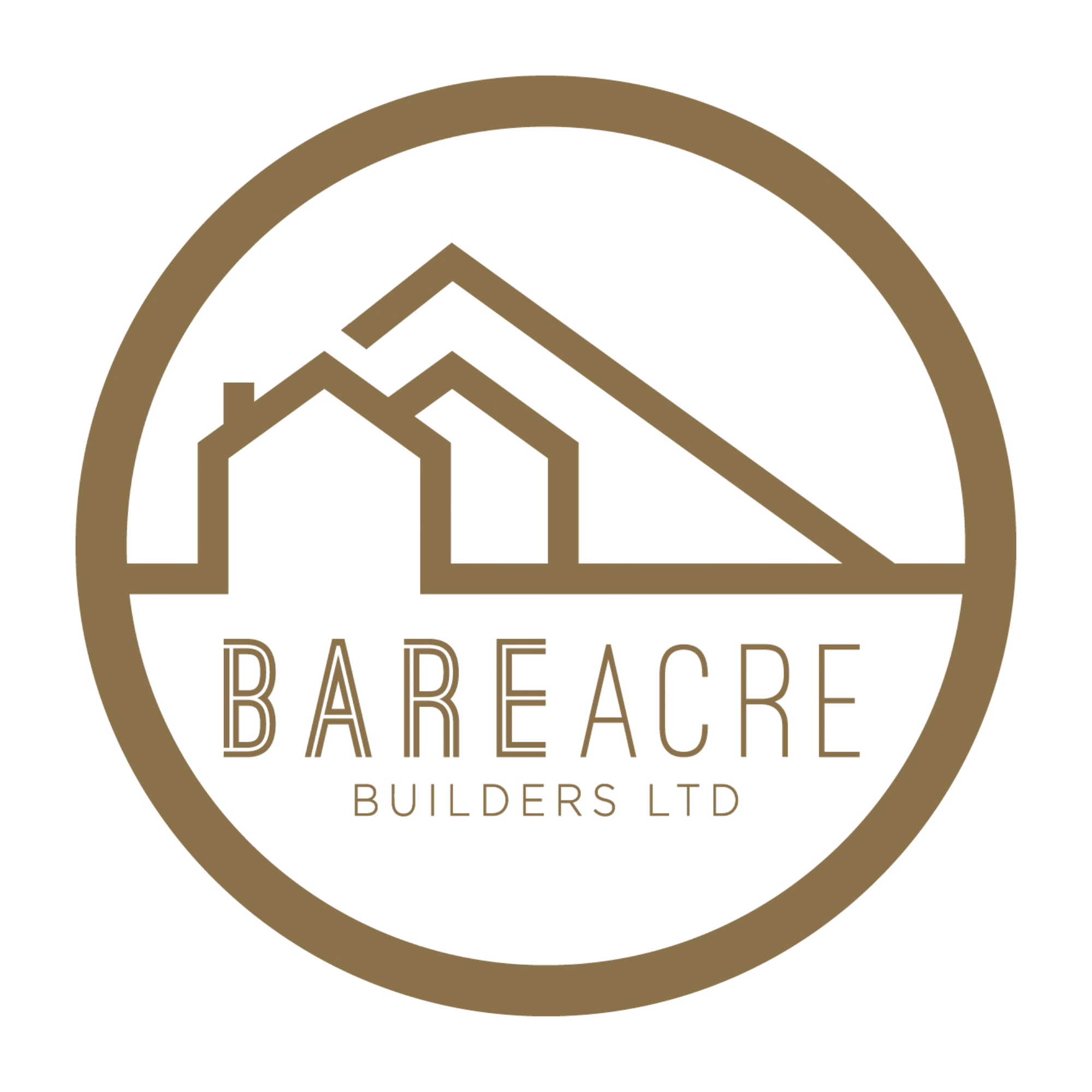Logo for Paradigm Builders Ltd with stylized mountain peaks inside a circle