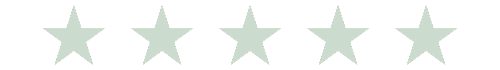 Six white stars in a horizontal row on a dark background.