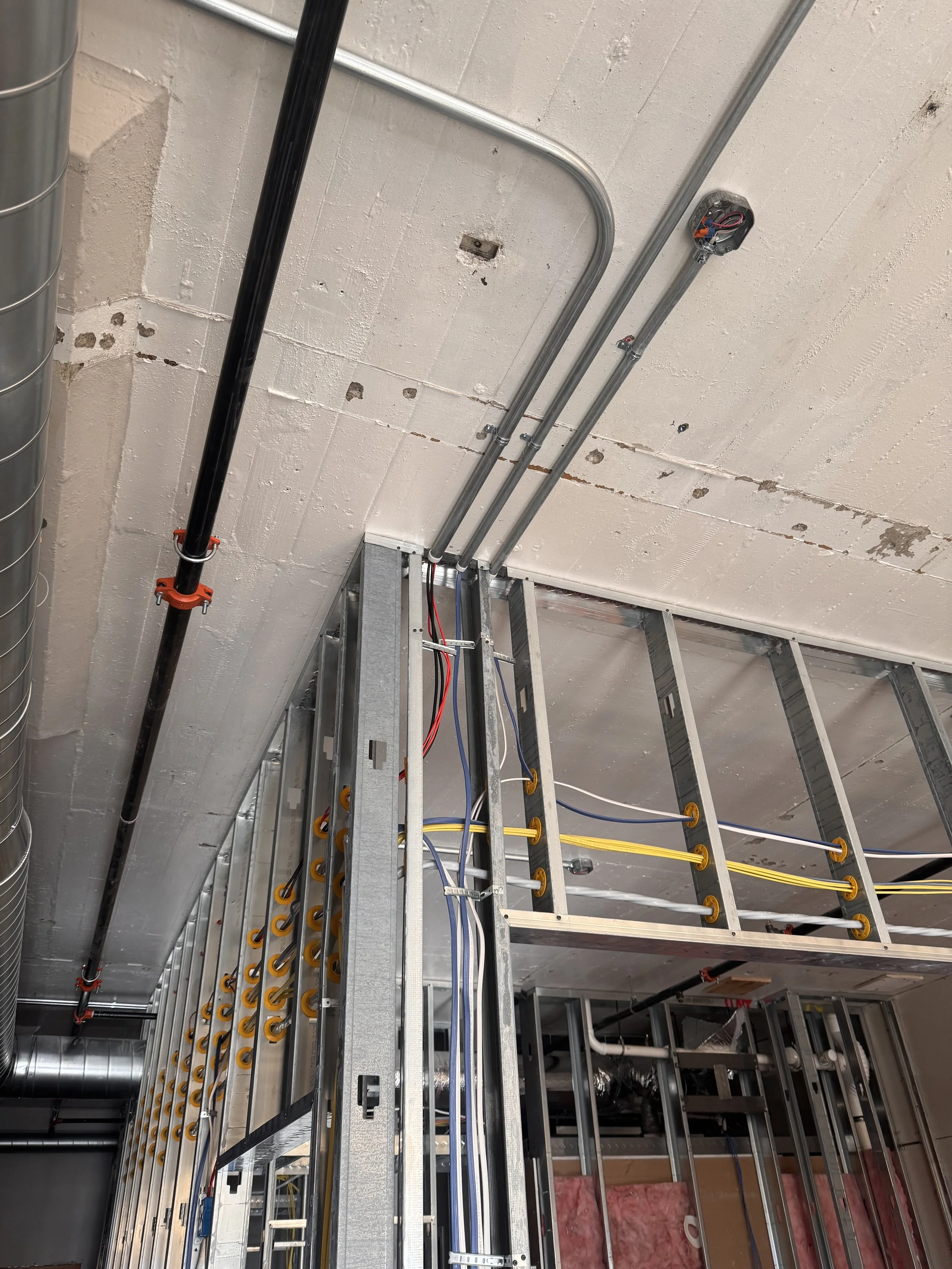 Commercial electrical Rough-in by M&J Electrical Contractors LLC