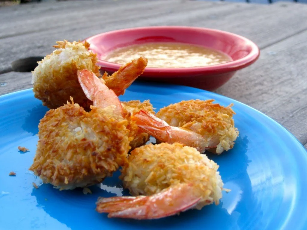 4th of July Recipe: Coconut Beer Battered Prawns with Watermelon Rind Relish