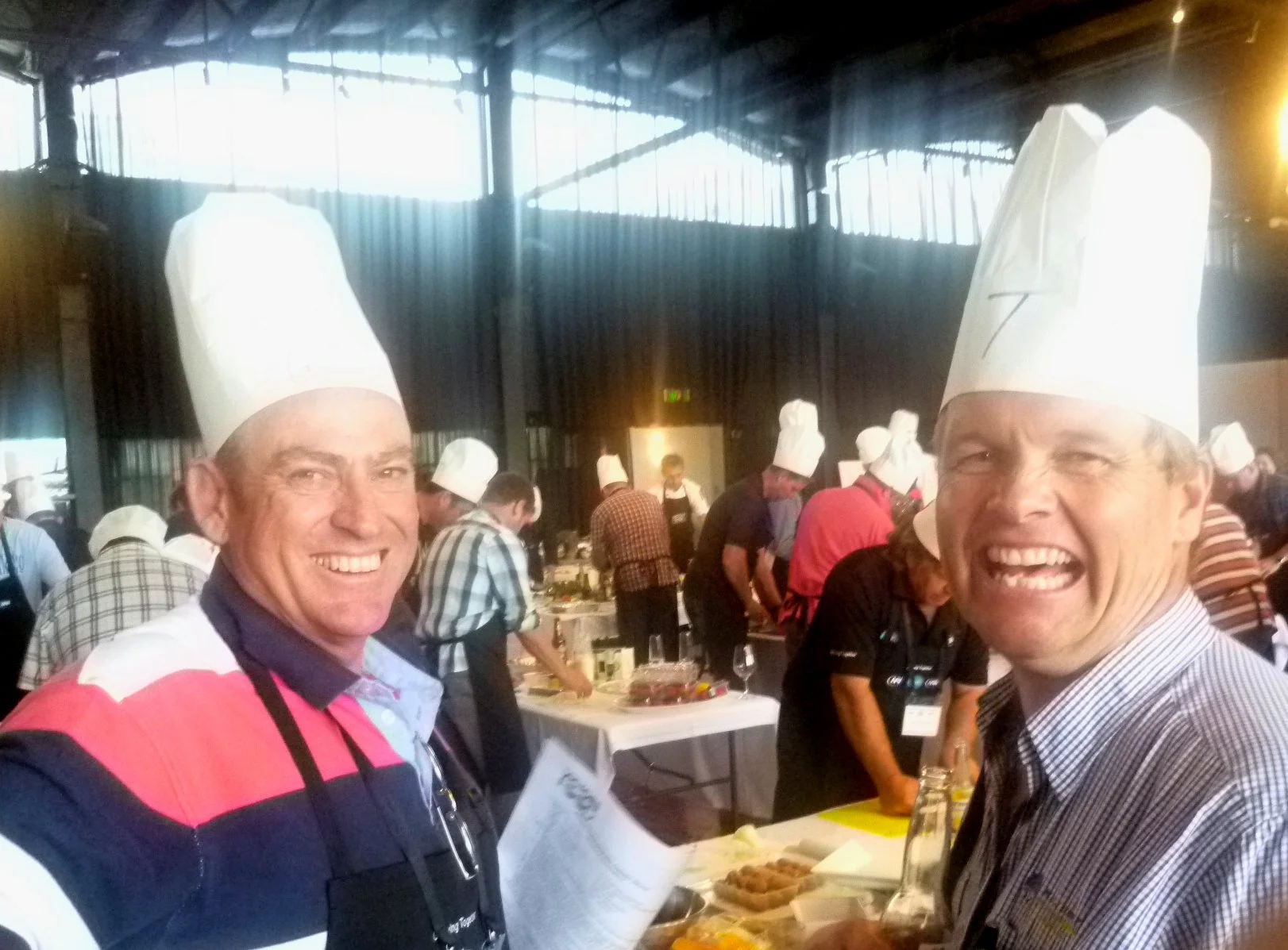 Getting ready for a hands-on cooking event in Adelaide