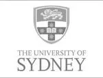 University of Sydney logo featuring a shield with symbols and the text 'The University of Sydney' beneath.