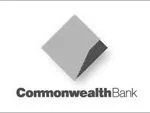 Commonwealth Bank logo with stylized 'Y' shape in gray and black.