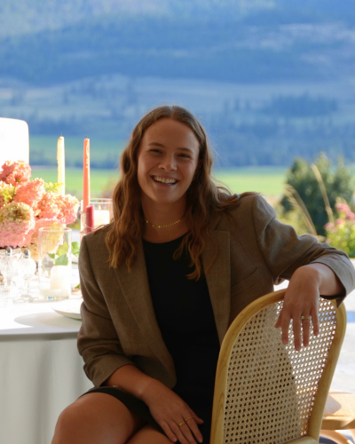 Liv Pederson, founder of Lively Events & Rentals, Okanagan wedding planner.