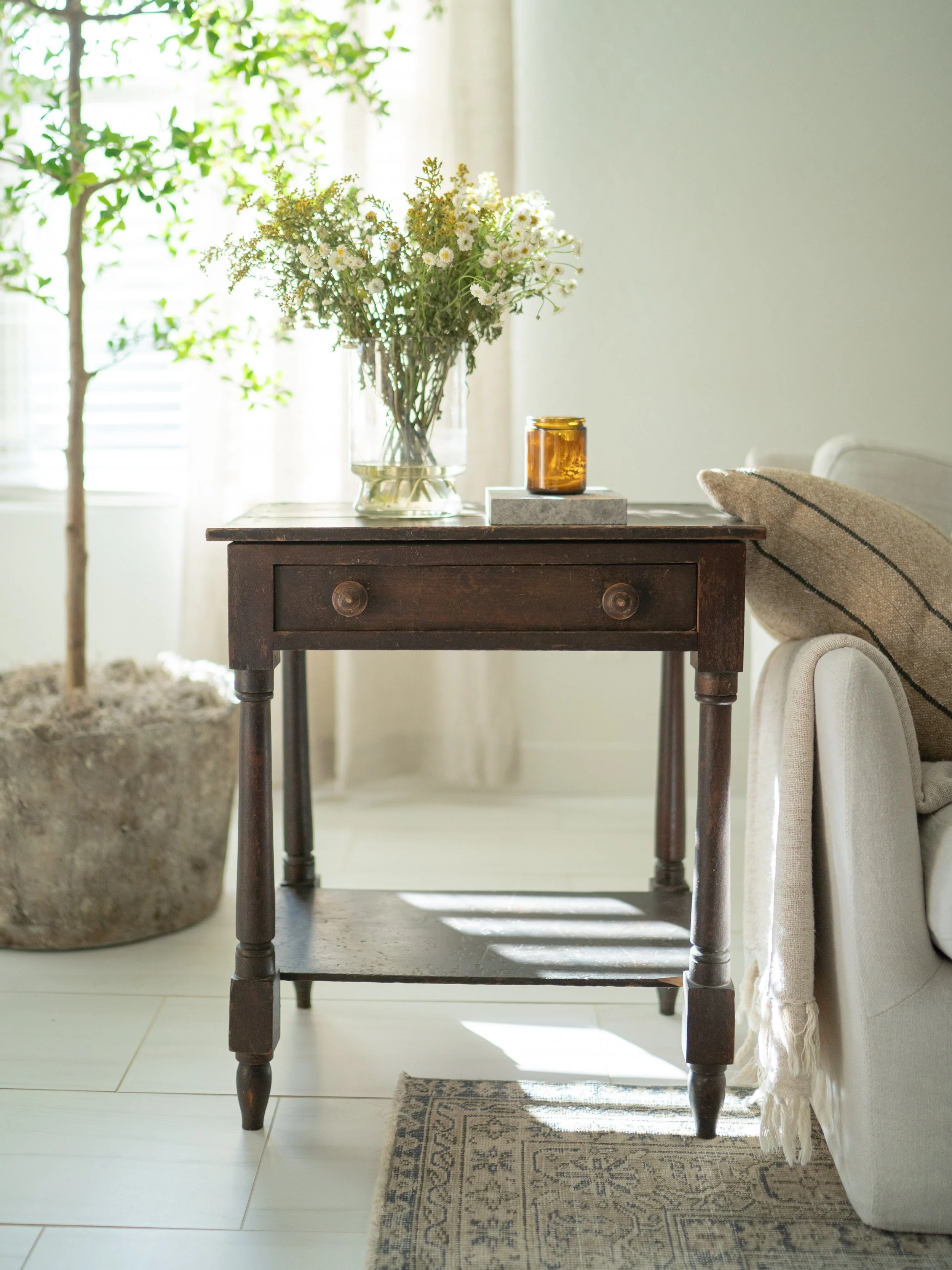 Antique side table, circa 1860