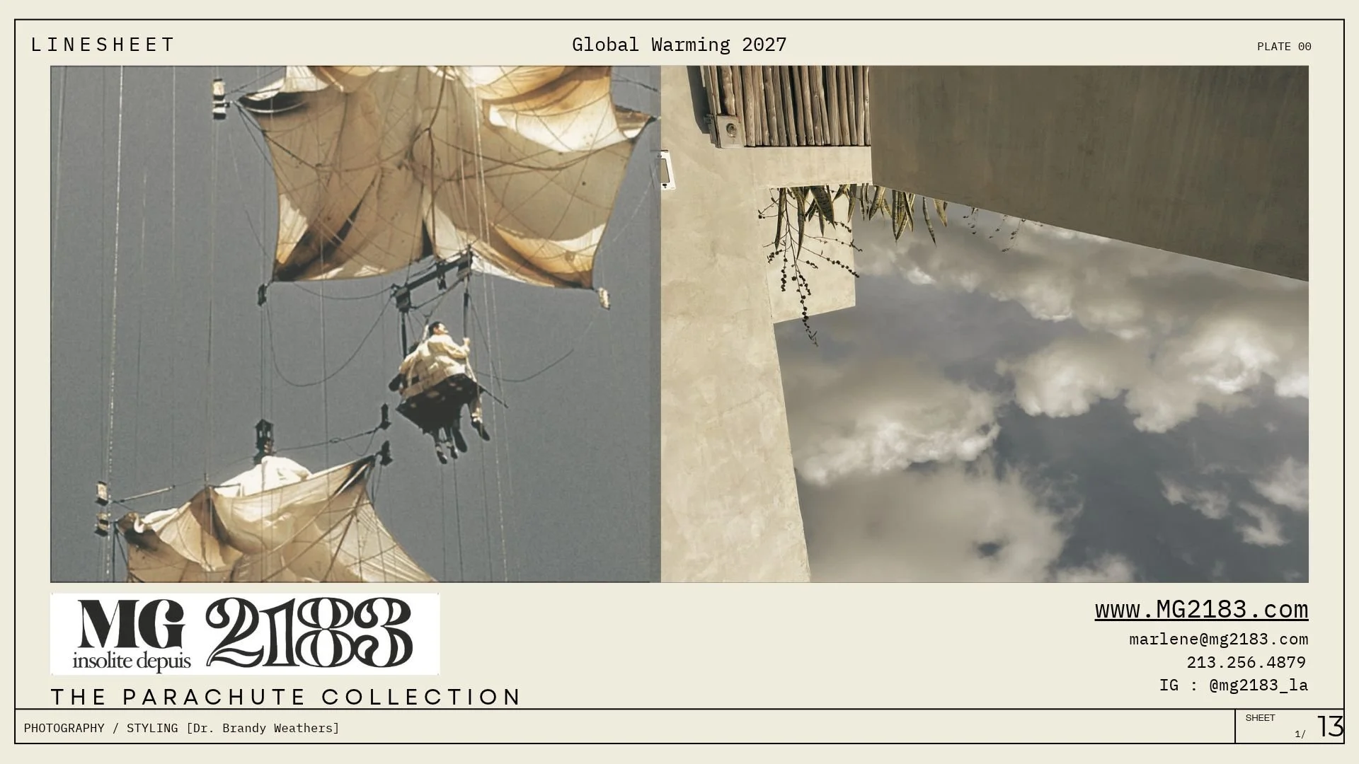 2027 The Parachute Collection Linesheet