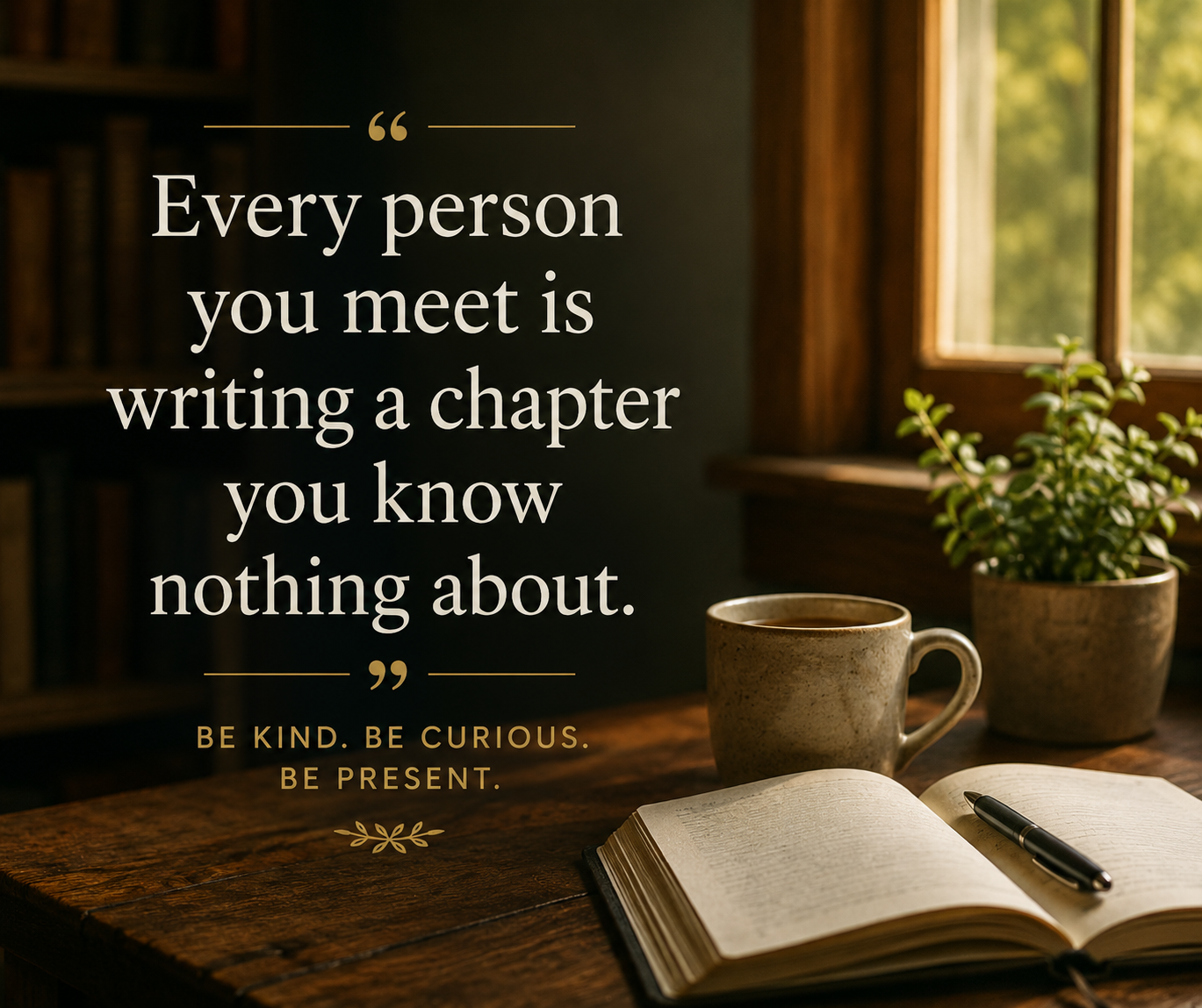 Everybody Has a Story Before You Enter the Room