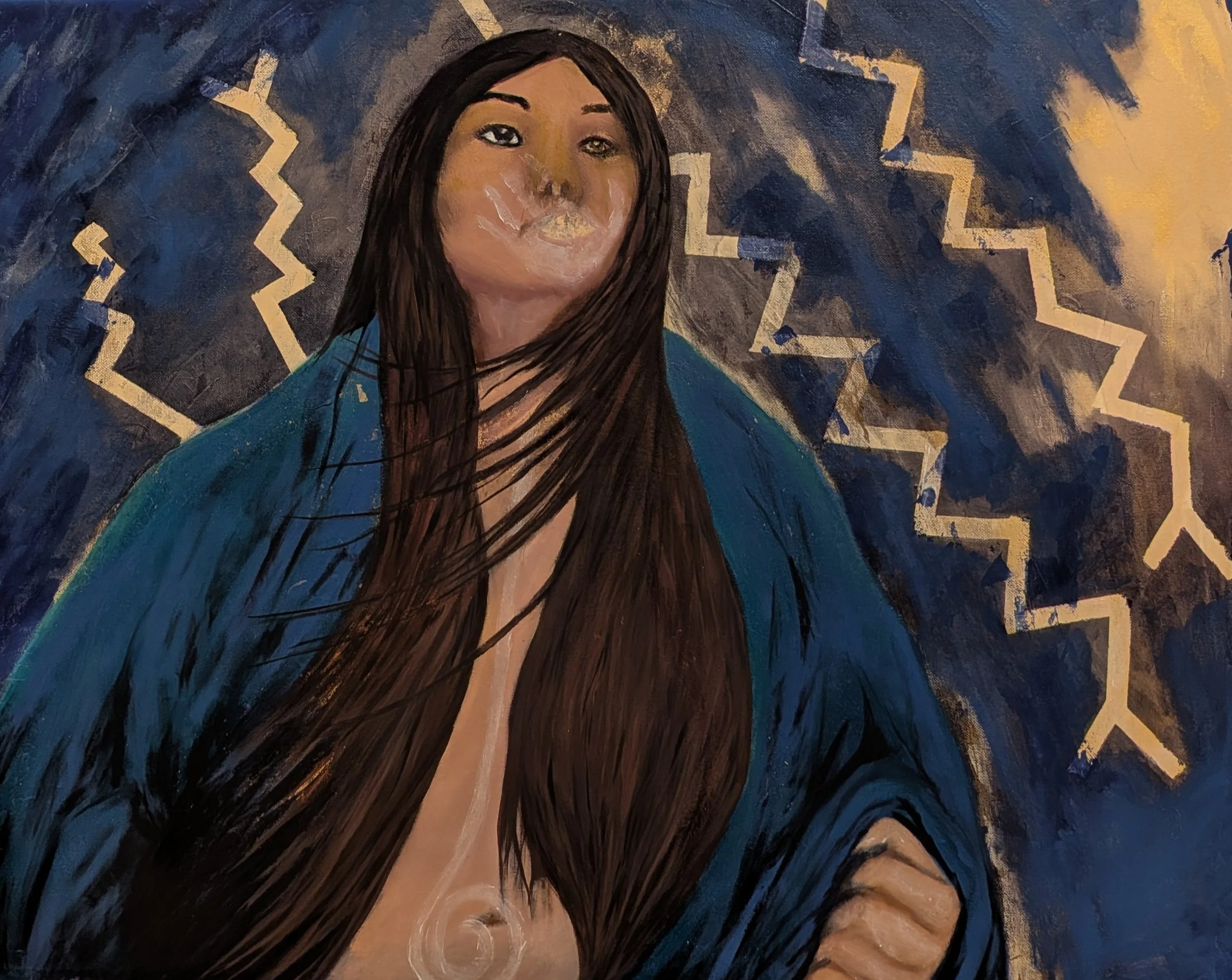 Buffalo Woman Walks 2025-Original Artwork