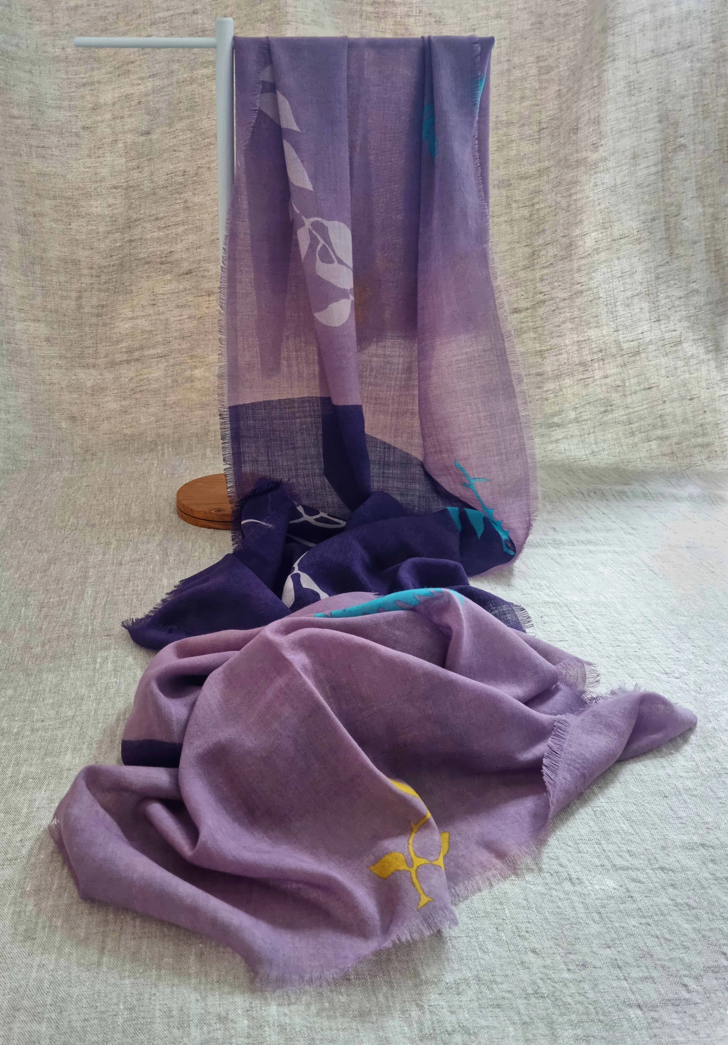 Merino Wool Shawl | 75cm x 180cm