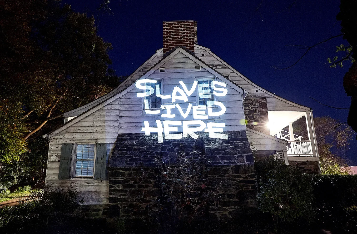 Slaves Lived Here Public Installation