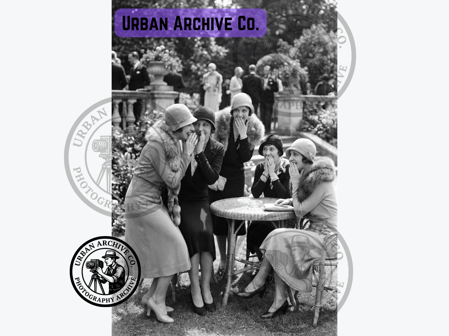 Fine Art Print - 1920s Garden Party Gossip