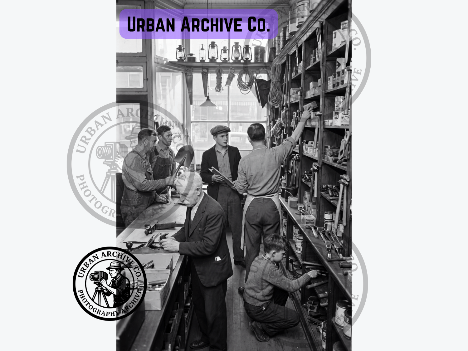 Fine Art Print - The Neighborhood Hardware Store, 1940s