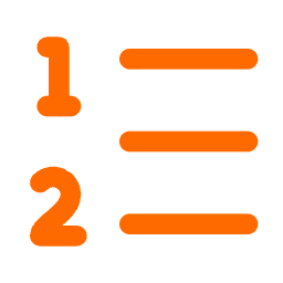 Ordered checklist icon representing structured commercial assessment and prioritisation.