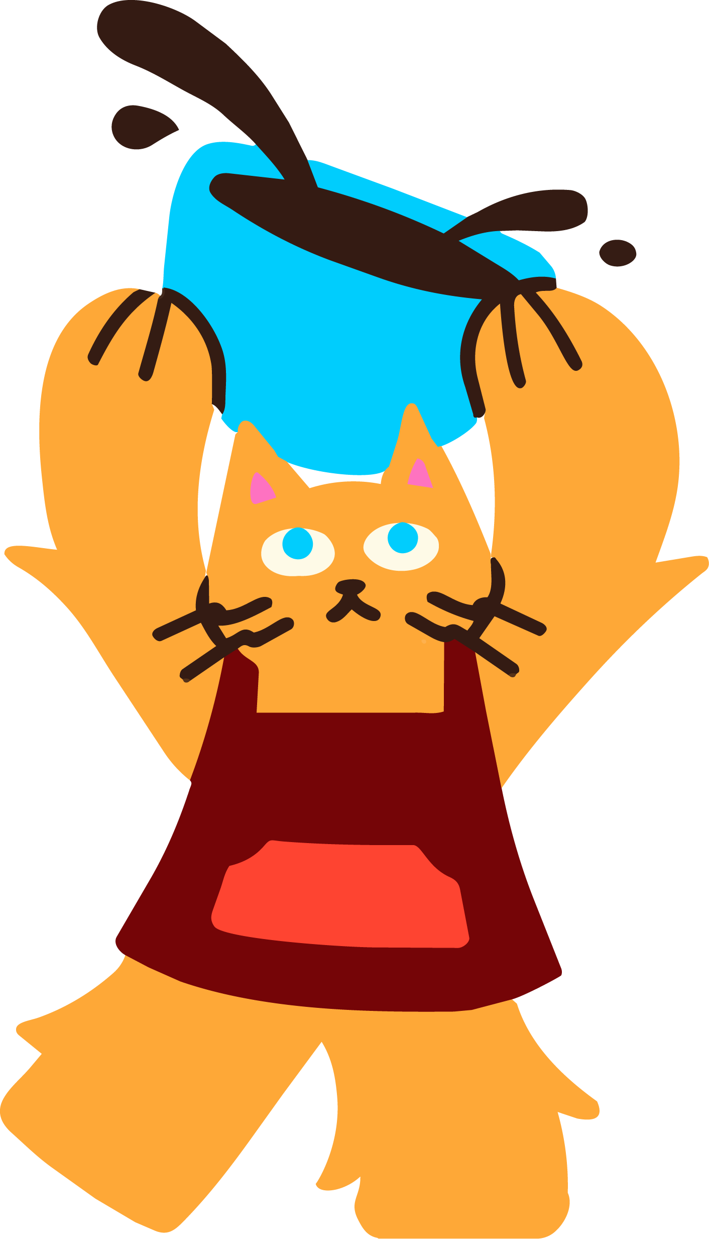 Cat with coffee cup