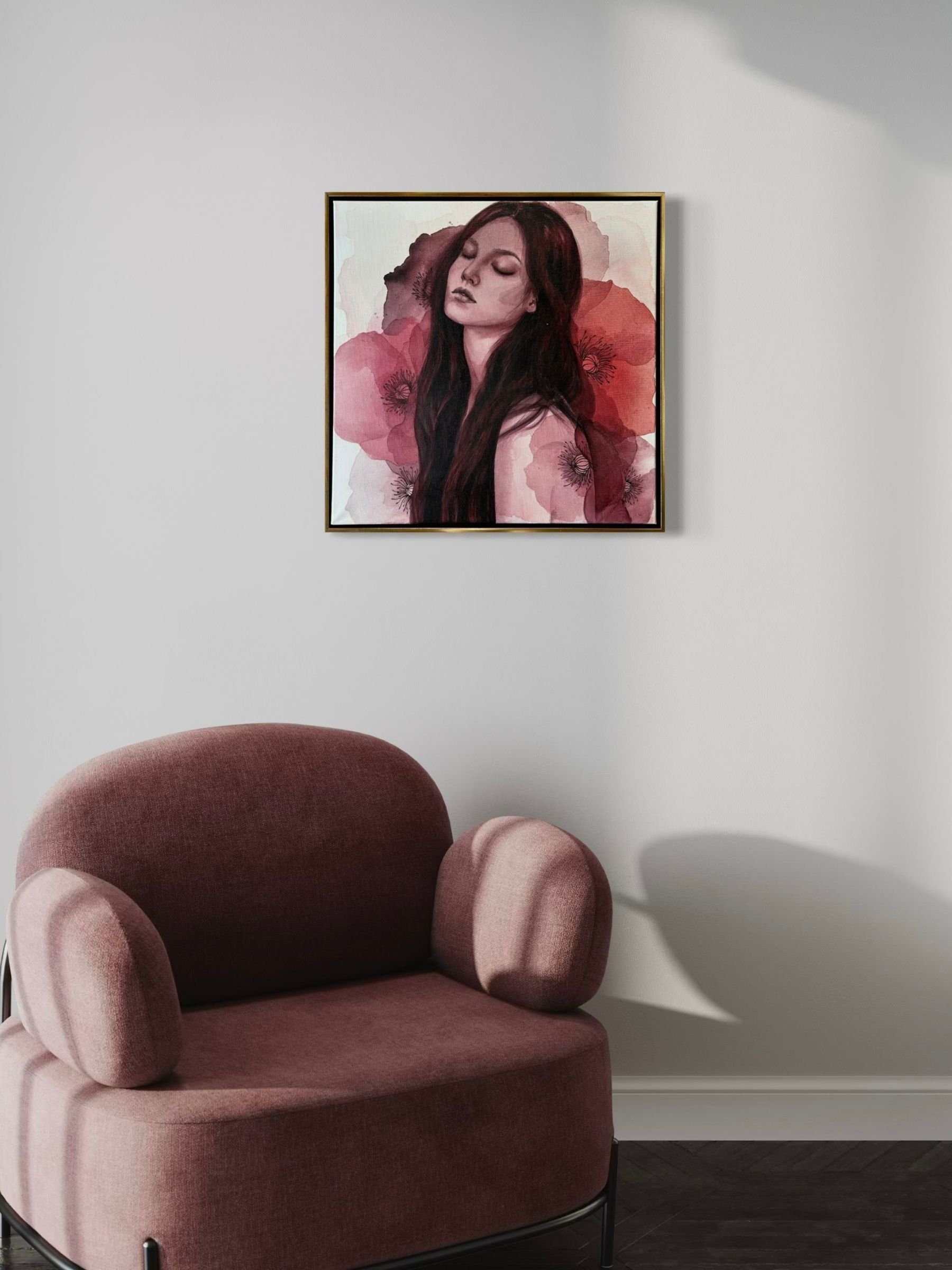 Poppy-girl-1-Tiefe der Mohnblume-Acrylmalerei-Mischa-Sugar-4.jpg