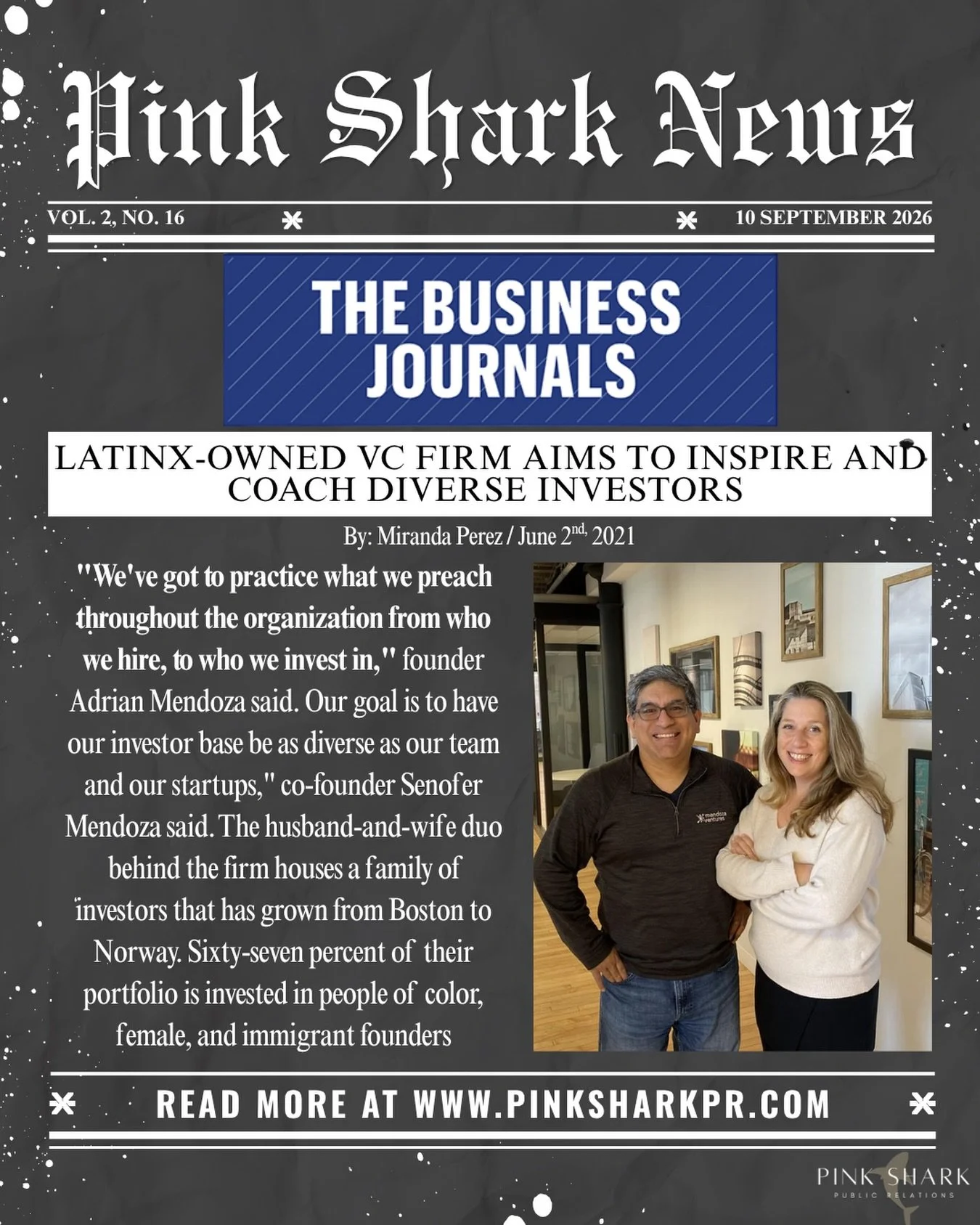 mendozaventures doesn&rsquo;t shy away from training up new and diverse investors as they believe in practicing what they preach.
Investing for the Latinx-owned firm goes beyond the dollar as they push for inclusion in the venture capital industry an