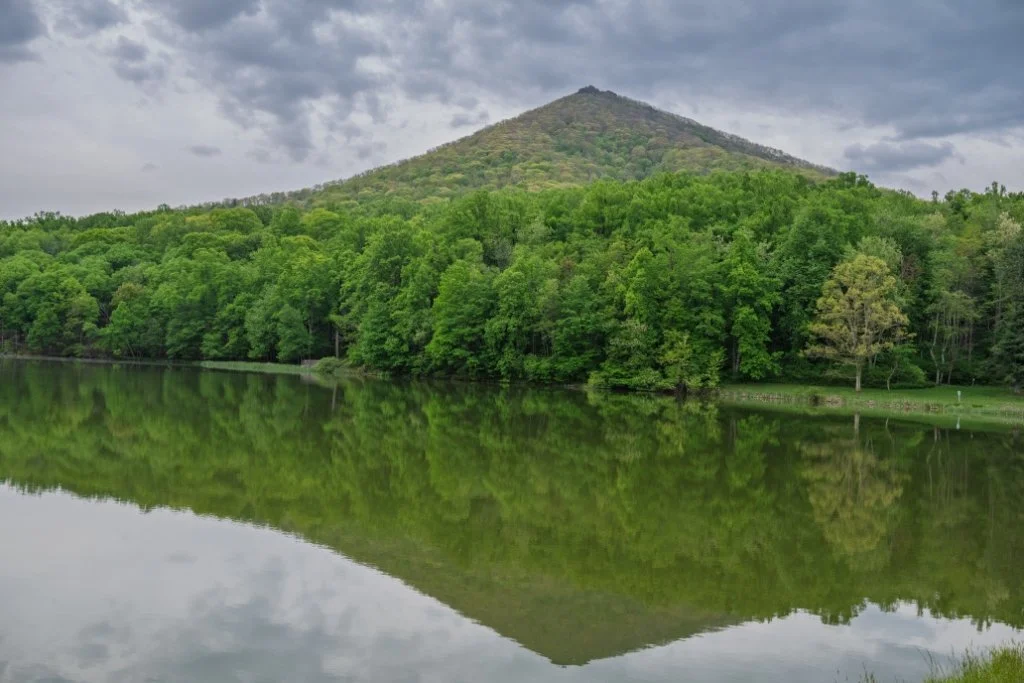 Abbott lake and Sharp Top Mountain