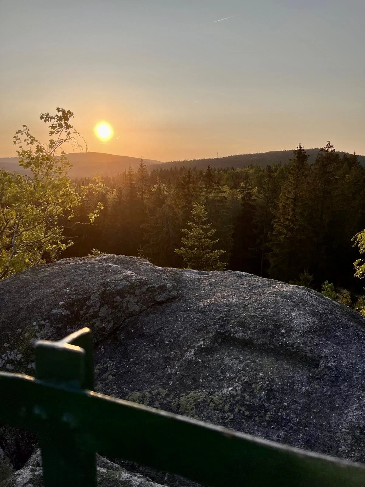 Aussicht vom Ochsenkopf im Fichtelgebirge