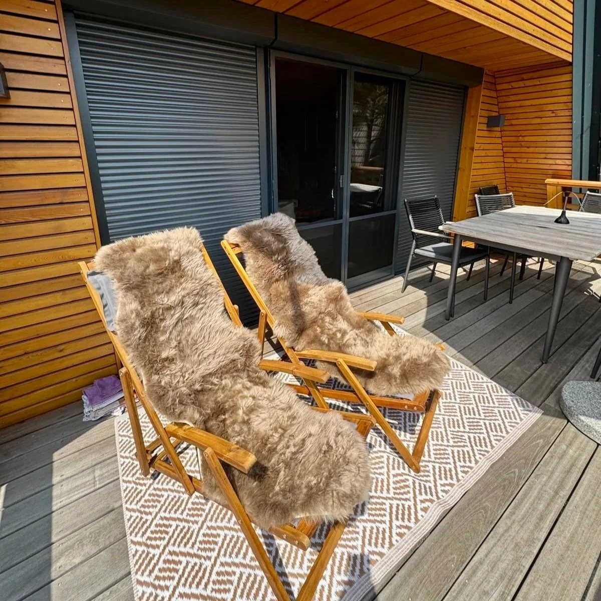 Terrasse des Ferienhauses