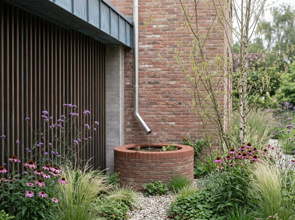 We are looking for ways to integrate rainwater, soil, the garden owner, and the plants