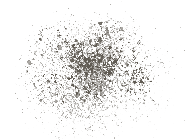 Black background with gray paint splatter pattern
